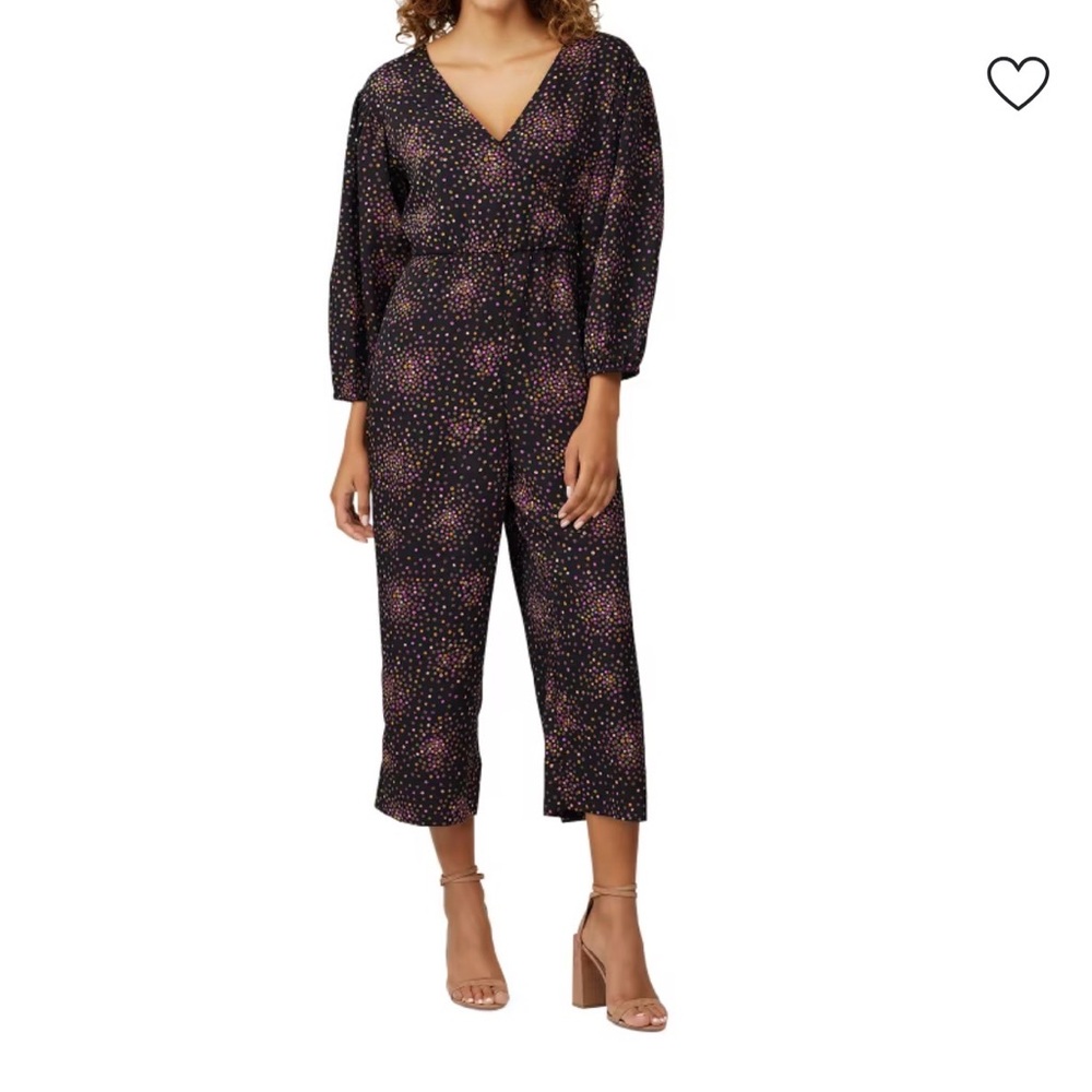 KATE SPADE NEW YORK Disco Dots Cropped Jumpsuit